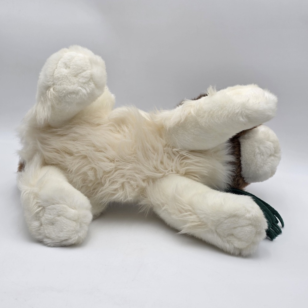 Gund Eddie Bauer Puppy Dog 15" White Brown Black Stuffed Animal Plush Toy - Picture 5 of 9